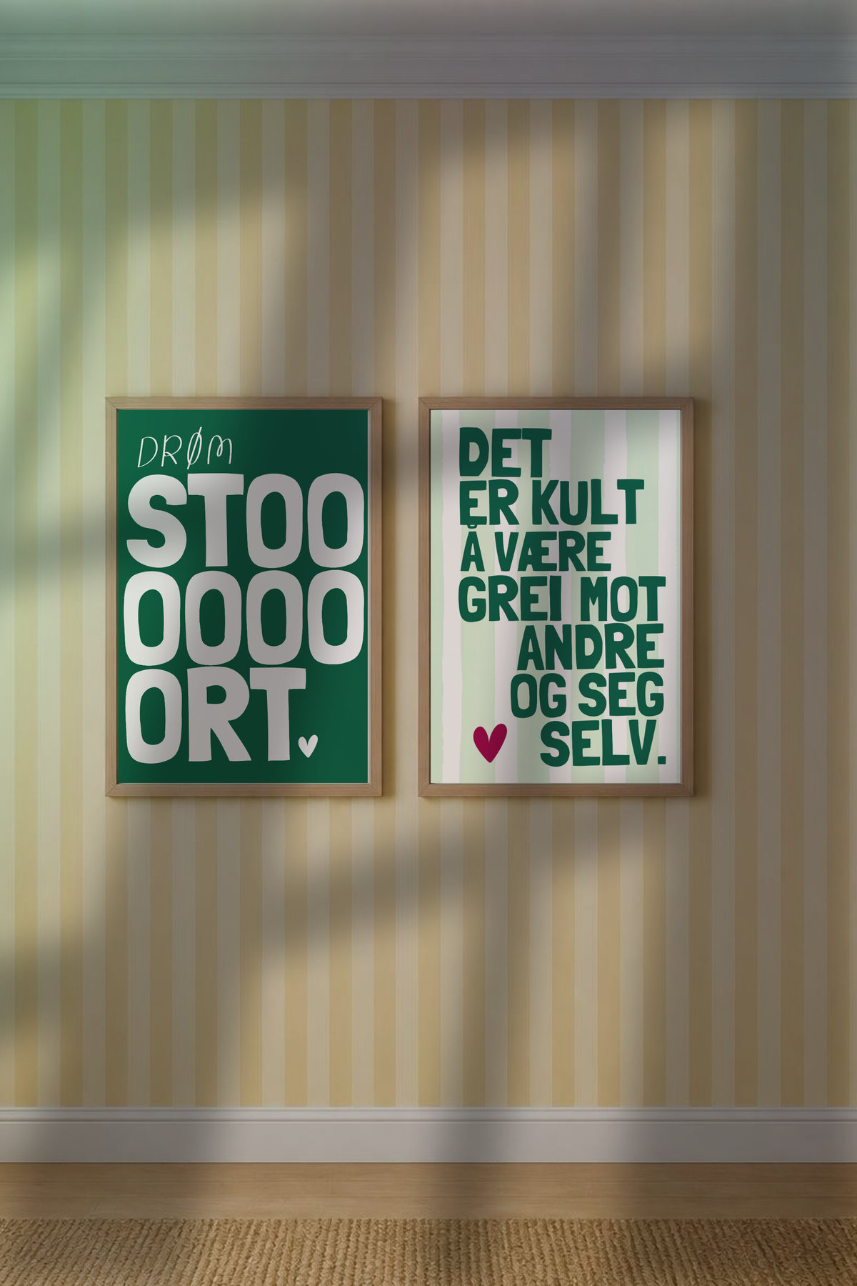 «Drøm stort» – grønn plakat